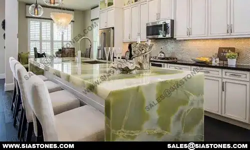 Green Onyx Kitchen Countertop