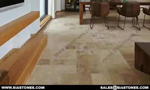 Beige Travertine Flooring 2