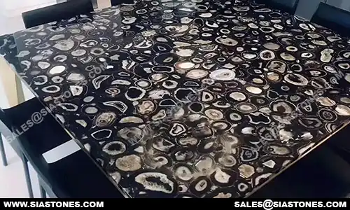 Black Agate Dining Table
