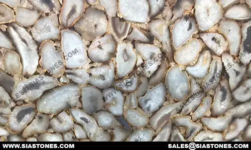 Botswana White Agate Backlit Slab