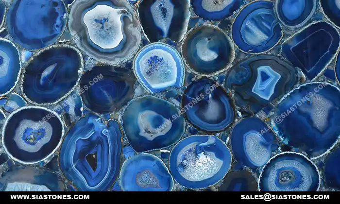 Brazilian Blue Agate Slab