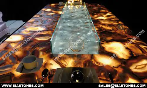 Brown Agate Dining Table