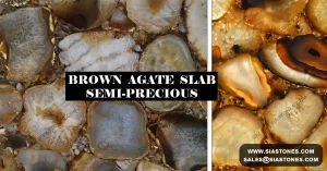 Brown Agate Semi-Precious Slab Collection