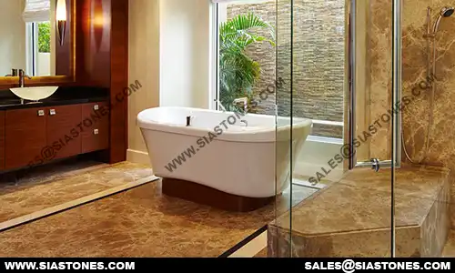 Exotic Marble Bathroom Interior