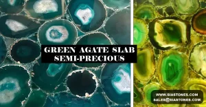 Green Agate Semi-Precious Slab Collection