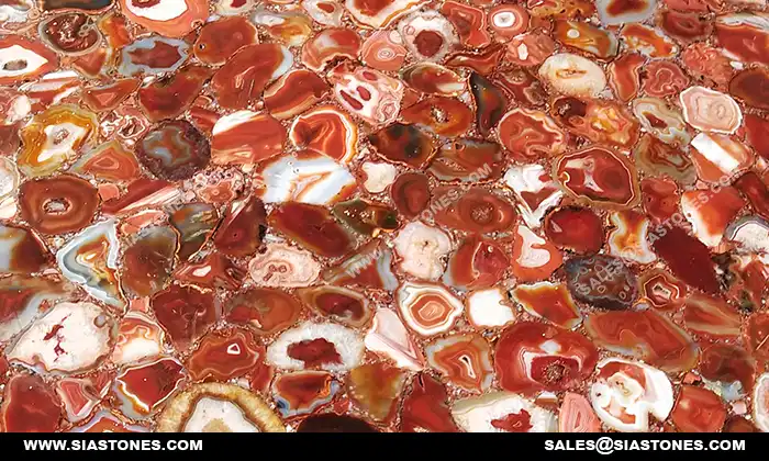 Indian Red Agate Slab