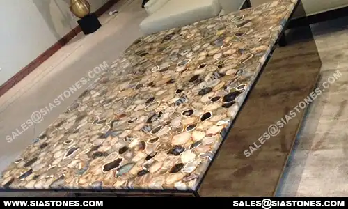 Mixed Agate Center Table
