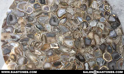Mixed Agate Round Table Top