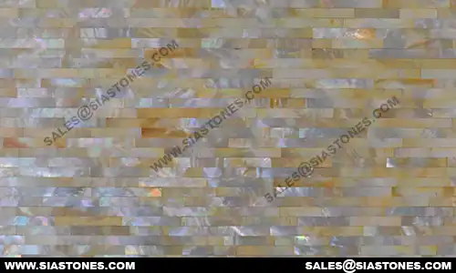 Mother Of Pearl Yellow Brick Pattern