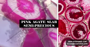 Pink Agate Semi-Precious Slab Collection