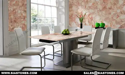 Pink Quartz Dining Table