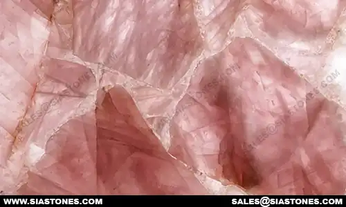 Pink Rose Quartz Backlit Slab 3