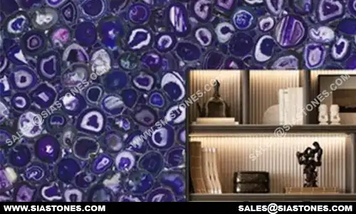 Purple Agate Featured Wall