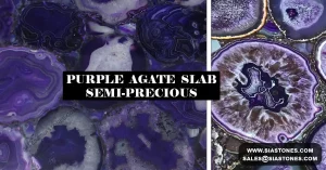 Purple Agate Semi-Precious Slab Collection