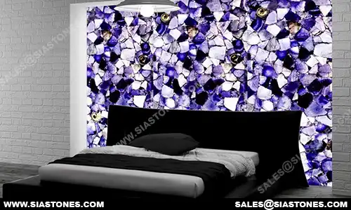 Purple Fluorite Backlit Wall