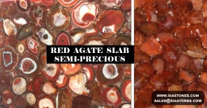 Red Agate Semi-Precious Slab Collection