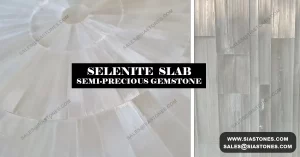 Selenite Gemstone Slab Collection