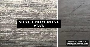 Silver Travertine Slab Collection