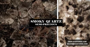 Smoky Quartz Semi-Precious Slab Collection