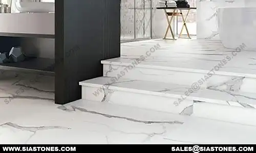 White Marble Stairs 1