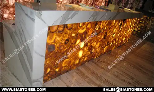 Yellow Agate Backlit Countertop