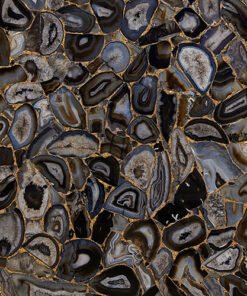 Black Agate Gold Fill Tile Sample