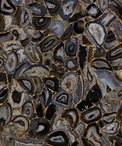 Black Agate Gold Fill Tile Sample