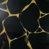 Black Obsidian Gold Fill Gemstone Tile Sample