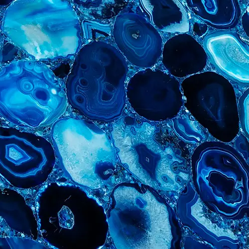 Indian Blue Agate Tile Sample