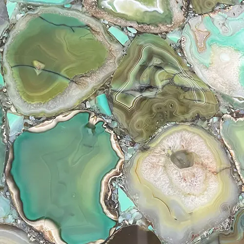 Indian Green Agate Tile Sample