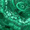 Malachite Gemstone Flower Pattern Tile Sample