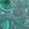 Malachite Gemstone Gold Fill Tile Sample