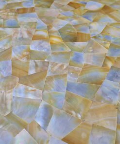 Yellow Mother Of Pearl Random Pattern Tile Sample