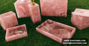 Pink Quartz Bath Accessories