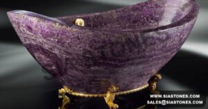 Amethyst Gemstone Bathtub