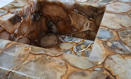 Brown Agate Wash Basin