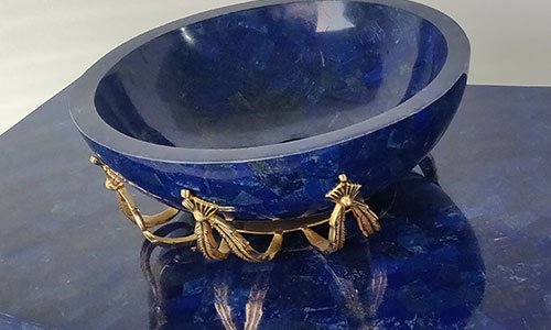 Lapis Lazuli Wash Basin Round