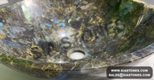 Labradorite Gemstone Wash Basin